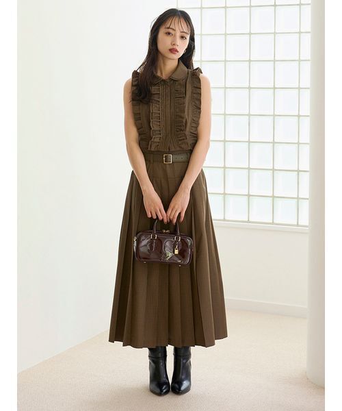 ノースリクロップドフリルシャツ SNIDEL｜ノースリクロップドフリルシャツ | Rakuten Fashion