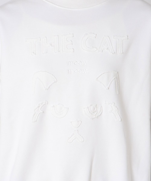 Cepica（セピカ）の「CAT刺繍スウェット（スウェット・レディース・ホワイト/ブラック・FREE）」の8枚目の写真
