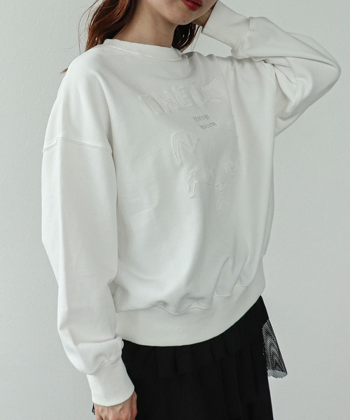 Cepica（セピカ）の「CAT刺繍スウェット（スウェット・レディース・ホワイト/ブラック・FREE）」の14枚目の写真