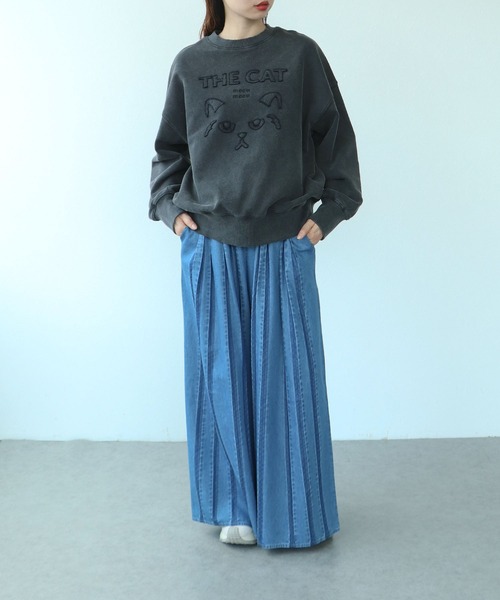 Cepica（セピカ）の「CAT刺繍スウェット（スウェット・レディース・ホワイト/ブラック・FREE）」の16枚目の写真