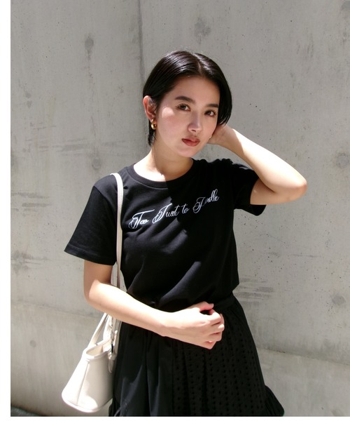 HONEY MI HONEY(ハニーミーハニー)の「Too Sweet to Handle T-shirt(Tシャツ/カットソー・レディース・ブラック/サックスブルー/ホワイト/ピンク・FREE)」の2枚目の写真