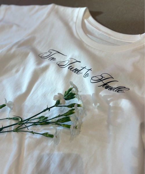 HONEY MI HONEY(ハニーミーハニー)の「Too Sweet to Handle T-shirt(Tシャツ/カットソー・レディース・ブラック/サックスブルー/ホワイト/ピンク・FREE)」の6枚目の写真