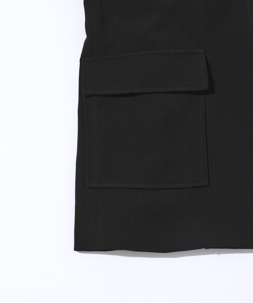 Firsthand(ファーストハンド)の「Firsthand/ファーストハンド ダブルクロス 4ポケット ジレ / ベスト(ベスト・レディース・ブラック/オフホワイト・フリ-)」の19枚目の写真