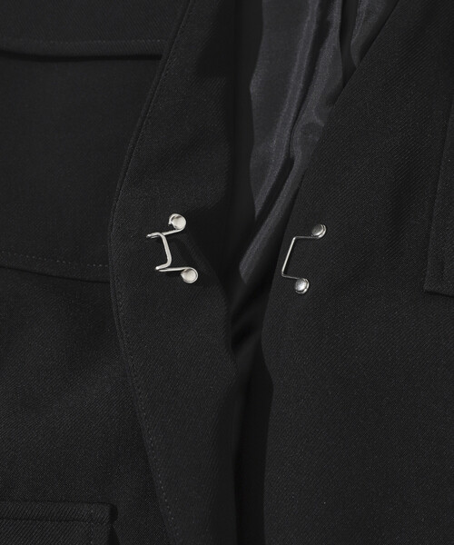 Firsthand(ファーストハンド)の「Firsthand/ファーストハンド ダブルクロス 4ポケット ジレ / ベスト(ベスト・レディース・ブラック/オフホワイト・フリ-)」の20枚目の写真