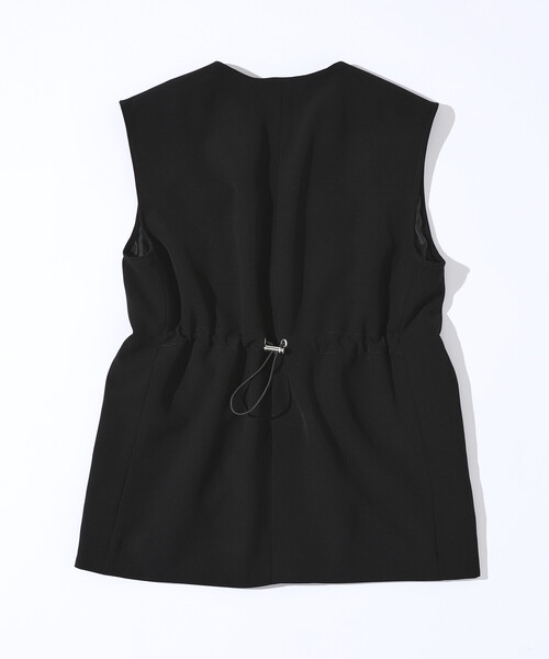 Firsthand(ファーストハンド)の「Firsthand/ファーストハンド ダブルクロス 4ポケット ジレ / ベスト(ベスト・レディース・ブラック/オフホワイト・フリ-)」の21枚目の写真