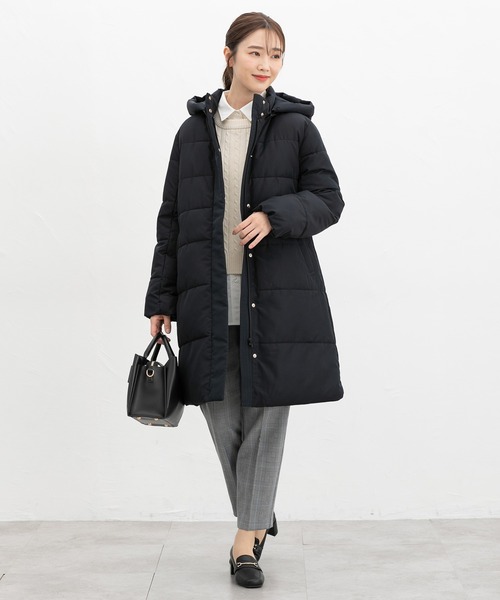 Honeys(ハニーズ)の「【非フッ素撥水加工】ファイバーダウンコート(ダウンジャケット/コート・レディース・ネイビー/モカ/ブラック・L/LL/M/S)」の15枚目の写真