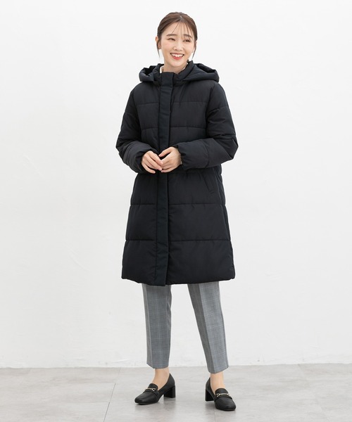Honeys(ハニーズ)の「【非フッ素撥水加工】ファイバーダウンコート(ダウンジャケット/コート・レディース・ネイビー/モカ/ブラック・L/LL/M/S)」の16枚目の写真