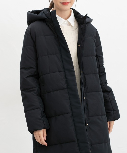 Honeys(ハニーズ)の「【非フッ素撥水加工】ファイバーダウンコート(ダウンジャケット/コート・レディース・ネイビー/モカ/ブラック・L/LL/M/S)」の17枚目の写真