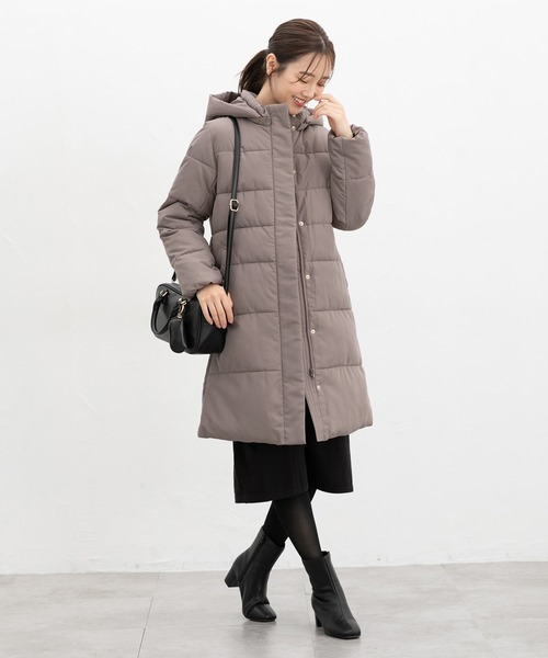 Honeys(ハニーズ)の「【非フッ素撥水加工】ファイバーダウンコート(ダウンジャケット/コート・レディース・ネイビー/モカ/ブラック・L/LL/M/S)」の22枚目の写真