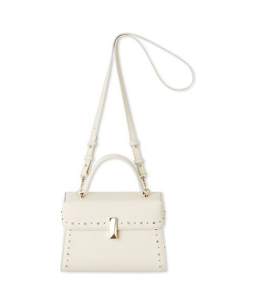 CELFORD ビジュースタッズポシェット Ｍ　アイボリー リュタン】ビジュースタッズポシェット（M）（ショルダーバッグ