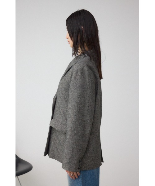 AZUL by moussy（アズールバイマウジー）の「ダブルテーラードジャケット（テーラードジャケット・レディース・ブラック系その他/杢グレー・FREE）」の7枚目の写真