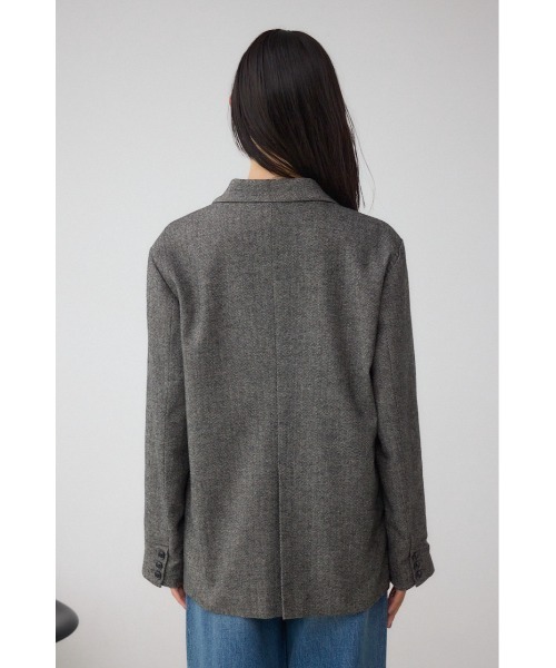 AZUL by moussy（アズールバイマウジー）の「ダブルテーラードジャケット（テーラードジャケット・レディース・ブラック系その他/杢グレー・FREE）」の8枚目の写真
