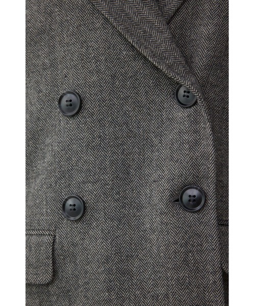 AZUL by moussy（アズールバイマウジー）の「ダブルテーラードジャケット（テーラードジャケット・レディース・ブラック系その他/杢グレー・FREE）」の11枚目の写真