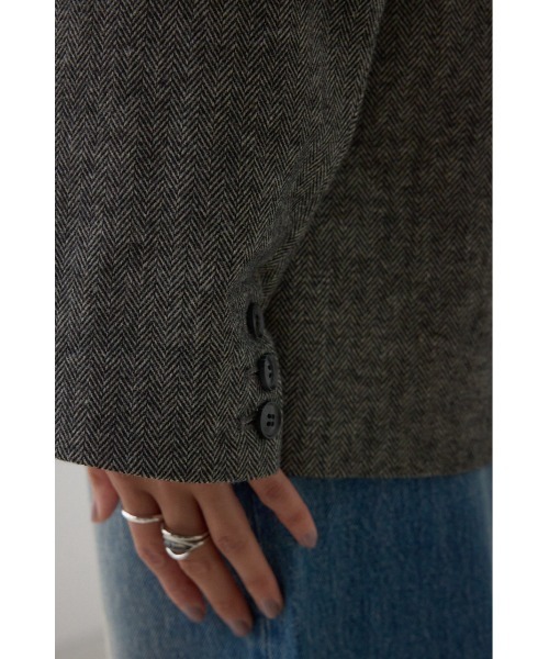AZUL by moussy（アズールバイマウジー）の「ダブルテーラードジャケット（テーラードジャケット・レディース・ブラック系その他/杢グレー・FREE）」の12枚目の写真