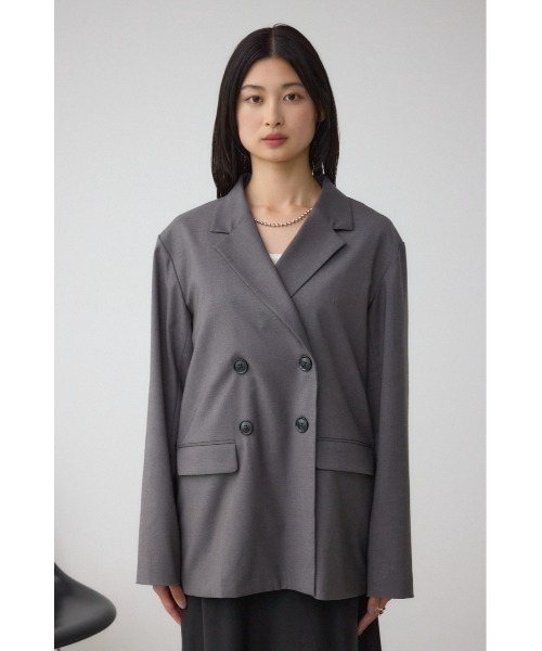 AZUL by moussy（アズールバイマウジー）の「ダブルテーラードジャケット（テーラードジャケット・レディース・ブラック系その他/杢グレー・FREE）」の19枚目の写真