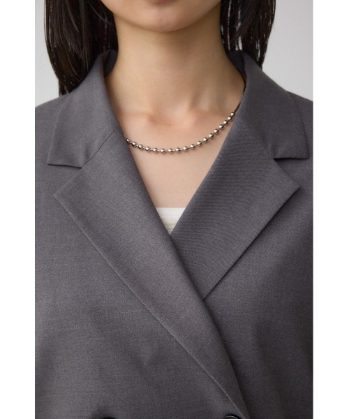 AZUL by moussy（アズールバイマウジー）の「ダブルテーラードジャケット（テーラードジャケット・レディース・ブラック系その他/杢グレー・FREE）」の22枚目の写真