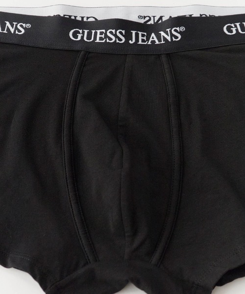 GUESS JEANS（ゲスジーンズ）の「GUESS JEANS/ゲスジーンズ GJ 2 PACK TRUNK トランクス（トランクス・メンズ・ブラック・L/M/S）」の2枚目の写真