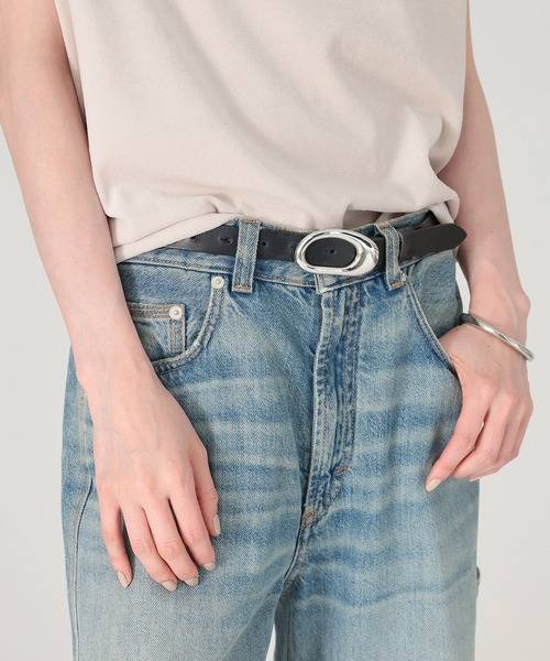 JAMIRAY（ジャミレイ）の「【JAMIRAY】BEAN BELT（ベルト・レディース・シルバーグレー/ブラウン系その他・FREE）」の3枚目の写真