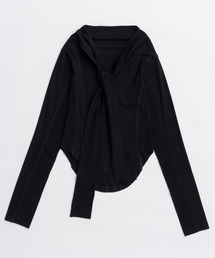 Ribbon Cutout Tops/リボンカットアウトトップス