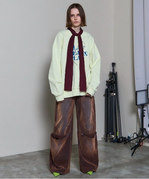 MAISON SPECIAL(メゾンスペシャル)の「Ribbon Cutout Tops/リボンカットアウトトップス(Tシャツ/カットソー・レディース・ボルドー/ブラック/ホワイト・FREE)」の8枚目の写真