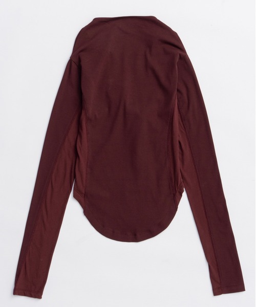 MAISON SPECIAL(メゾンスペシャル)の「Ribbon Cutout Tops/リボンカットアウトトップス(Tシャツ/カットソー・レディース・ボルドー/ブラック/ホワイト・FREE)」の17枚目の写真