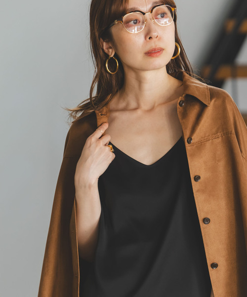 Noble（ノーブル）の「【洗える】メルティサテン2WAYキャミ（キャミソール・レディース・ブラック/ホワイト/ベージュ・FREE）」の17枚目の写真