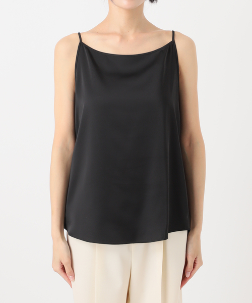 Noble（ノーブル）の「【洗える】メルティサテン2WAYキャミ（キャミソール・レディース・ブラック/ホワイト/ベージュ・FREE）」の9枚目の写真