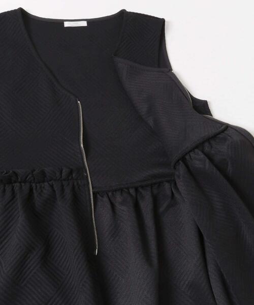 ITEMS URBANRESEARCH（アイテムズ アーバンリサーチ）の「『イージーケア』ティアードジレベスト（ベスト・レディース・オフホワイト/ブラック・FREE）」の12枚目の写真