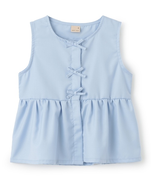 petit main(プティマイン)の「ひんやりクールペプラムトップス(ベスト・キッズ・ライトブルー/ライトピンク・L/M/S)」の2枚目の写真