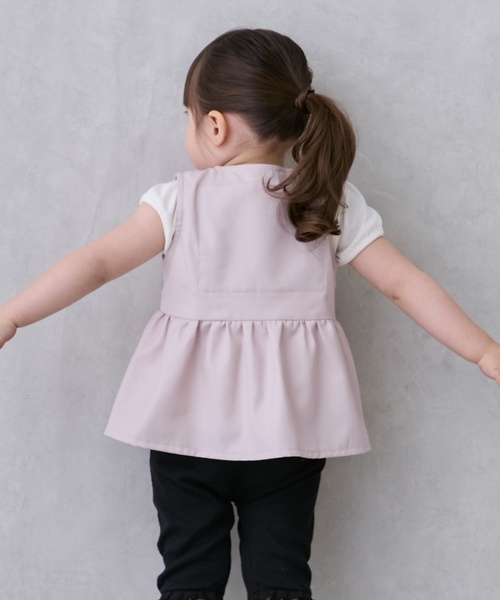 petit main(プティマイン)の「ひんやりクールペプラムトップス(ベスト・キッズ・ライトブルー/ライトピンク・L/M/S)」の4枚目の写真