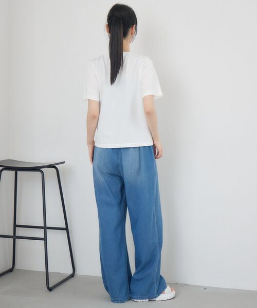 RETRO GIRL(レトロガール)の「ラメジェルプリントTEE(Tシャツ/カットソー・レディース・イエロー/チャコールグレー/オフホワイト・FREE)」の8枚目の写真