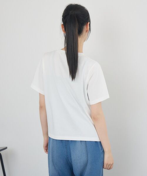 RETRO GIRL(レトロガール)の「ラメジェルプリントTEE(Tシャツ/カットソー・レディース・イエロー/チャコールグレー/オフホワイト・FREE)」の12枚目の写真