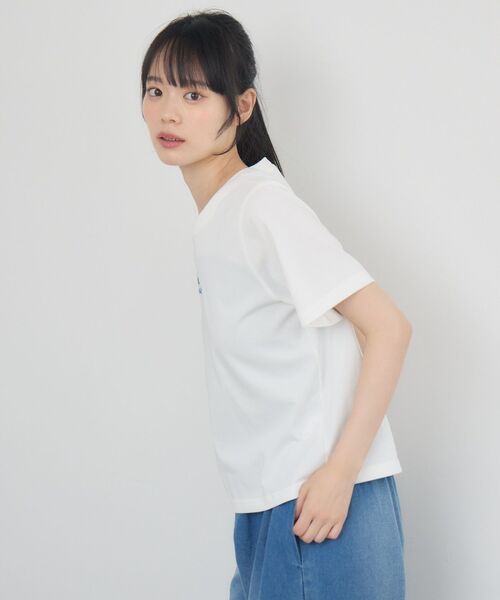 RETRO GIRL(レトロガール)の「ラメジェルプリントTEE(Tシャツ/カットソー・レディース・イエロー/チャコールグレー/オフホワイト・FREE)」の13枚目の写真