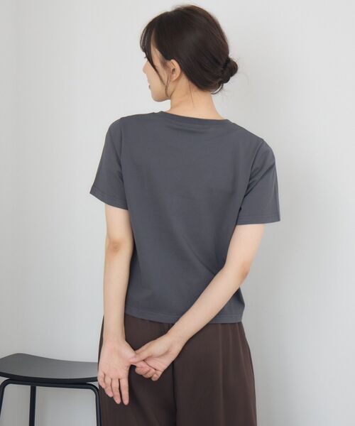 RETRO GIRL(レトロガール)の「ラメジェルプリントTEE(Tシャツ/カットソー・レディース・イエロー/チャコールグレー/オフホワイト・FREE)」の20枚目の写真