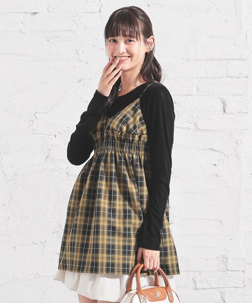 Honeys(ハニーズ)の「ベロアトップス(Tシャツ/カットソー・レディース・ブラック/アイボリー/ブラウン/グレー・S/M/L)」の10枚目の写真