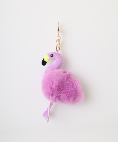 crossi(クロッシー)の「フラミンゴファーチャーム flamingo ぬいぐるみ かわいい ゆめかわ クミギ キーホルダー(チャーム・レディース・パープル/ローズ/ピンク/ブルー・FREE)」の6枚目の写真