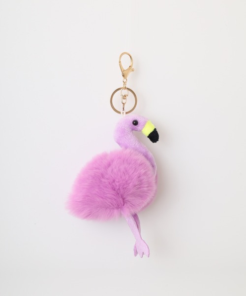 crossi(クロッシー)の「フラミンゴファーチャーム flamingo ぬいぐるみ かわいい ゆめかわ クミギ キーホルダー(チャーム・レディース・パープル/ローズ/ピンク/ブルー・FREE)」の8枚目の写真