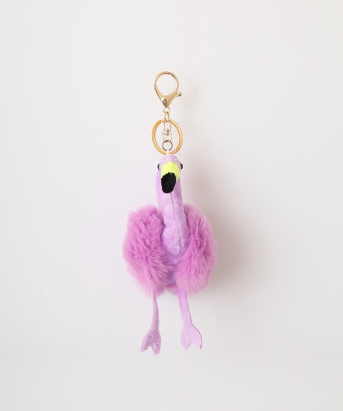 crossi(クロッシー)の「フラミンゴファーチャーム flamingo ぬいぐるみ かわいい ゆめかわ クミギ キーホルダー(チャーム・レディース・パープル/ローズ/ピンク/ブルー・FREE)」の5枚目の写真