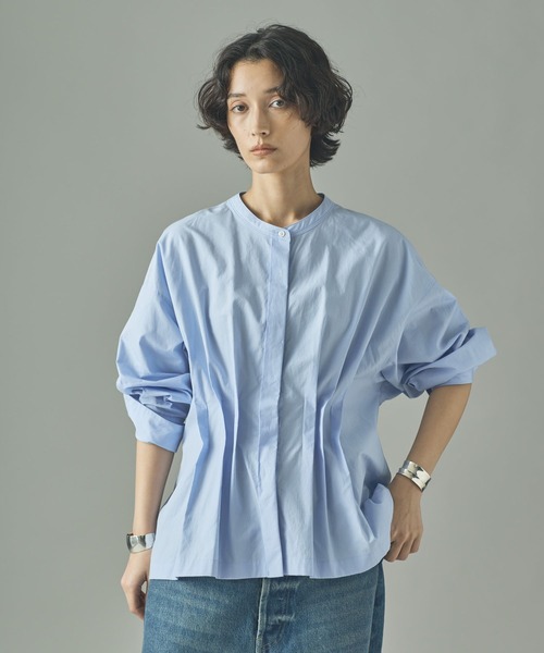 セール】Curensology(カレンソロジー)/タックペプラムブラウス（シャツ