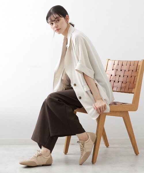 THE SHOP TK （ザ ショップ ティーケー ）の「スエードコンビスニーカー（スニーカー・レディース・ライトベージュ/ブラック・45/35）」の8枚目の写真