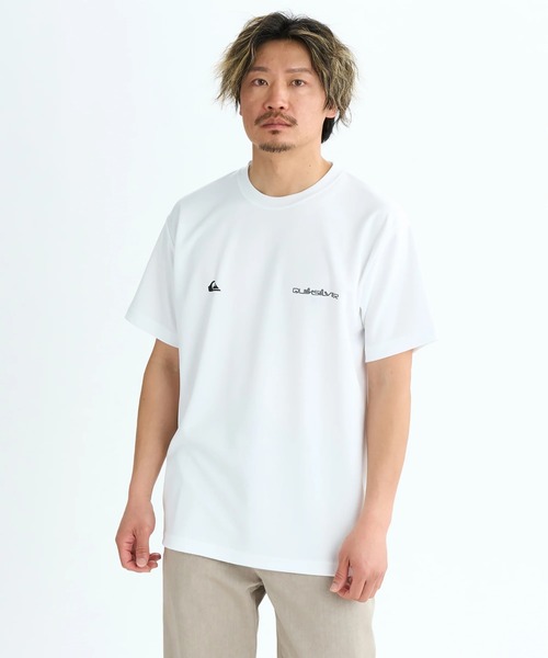 Quiksilver（クイックシルバー）の「DOUBLE LOGO ST/クイックシルバーダンボールニットロゴバックプリント半袖Tシャツ（Tシャツ/カットソー・メンズ・ホワイト/ブラック・MEDIUM/LARGE/X-LARGE）」の3枚目の写真