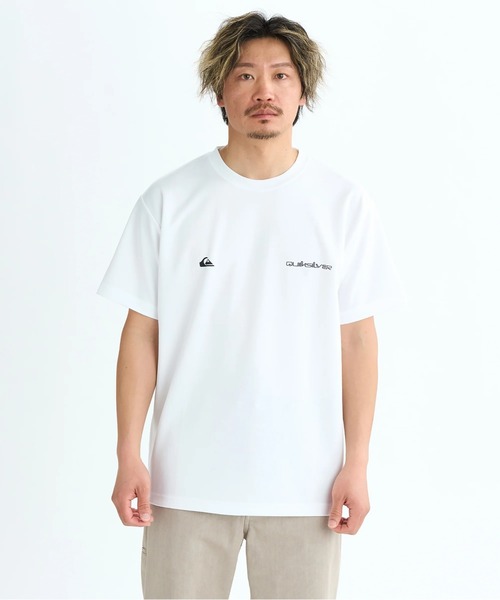 Quiksilver（クイックシルバー）の「DOUBLE LOGO ST/クイックシルバーダンボールニットロゴバックプリント半袖Tシャツ（Tシャツ/カットソー・メンズ・ホワイト/ブラック・MEDIUM/LARGE/X-LARGE）」の4枚目の写真