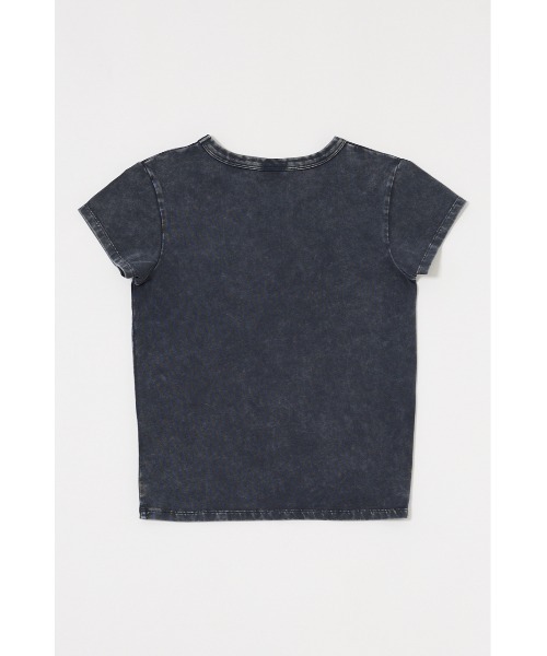 MOUSSY（マウジー）の「STUDS LOGO Tシャツ（Tシャツ/カットソー・レディース・オフホワイト/ライトブラック/ブラウン/ピンク・FREE）」の12枚目の写真