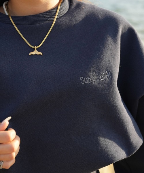 INTER FACTORY（インターファクトリー）の「moeka - SUNOUTFIT 裏起毛スウェットセットアップ（スウェット・レディース・ブラウン/ネイビー・MEDIUM/LARGE）」の19枚目の写真