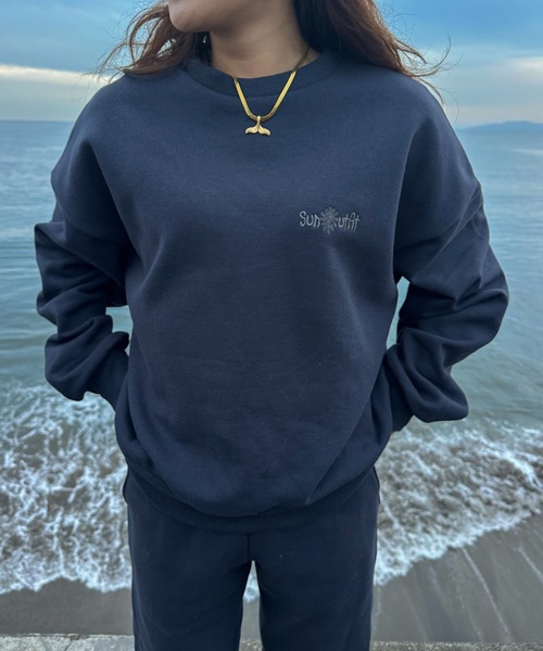 INTER FACTORY（インターファクトリー）の「moeka - SUNOUTFIT 裏起毛スウェットセットアップ（スウェット・レディース・ブラウン/ネイビー・MEDIUM/LARGE）」の22枚目の写真