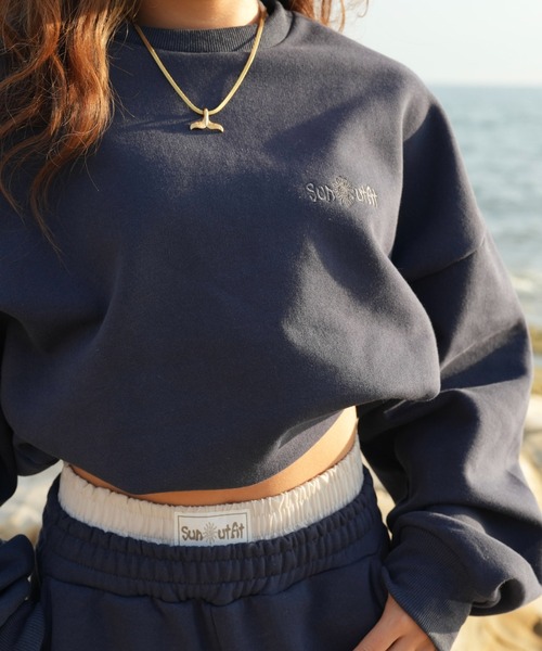 INTER FACTORY（インターファクトリー）の「moeka - SUNOUTFIT 裏起毛スウェットセットアップ（スウェット・レディース・ブラウン/ネイビー・MEDIUM/LARGE）」の20枚目の写真