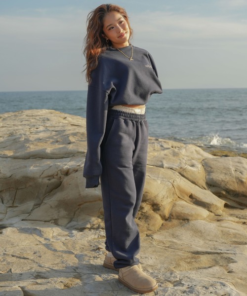 INTER FACTORY（インターファクトリー）の「moeka - SUNOUTFIT 裏起毛スウェットセットアップ（スウェット・レディース・ブラウン/ネイビー・MEDIUM/LARGE）」の16枚目の写真