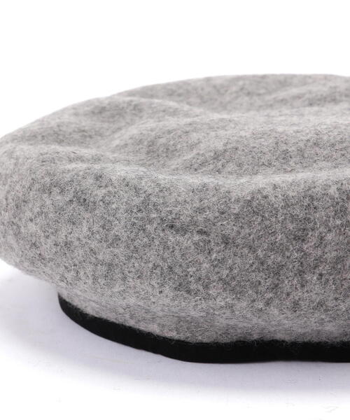 FREE'S MART（フリーズマート）の「パイピングバスクベレー（ハンチング/ベレー帽・レディース・グレー/ブラック・ﾌﾘ-）」の7枚目の写真