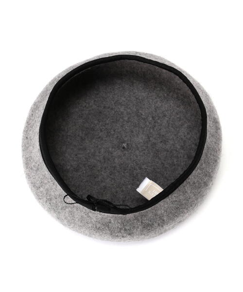 FREE'S MART（フリーズマート）の「パイピングバスクベレー（ハンチング/ベレー帽・レディース・グレー/ブラック・ﾌﾘ-）」の8枚目の写真