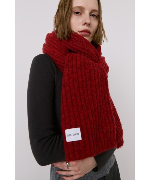 リブニットビッグストール / 大判ストール / マフラー（マフラー）｜un
